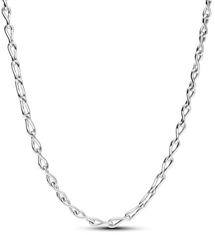 PANDORA Collana con 8 maglie a catena in argento Sterling, 50