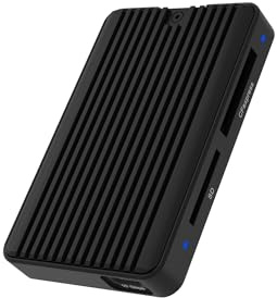 Icy Box Lector de Tarjetas CFexpress Tipo-B con USB 3.2 (Gen 2) 10 Gbit/s, SD 4.0, Adaptador USB-C & USB-A (2 en 1), Lector de Tarjetas, para Windows & macOS, IB-CR504-C31
