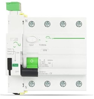LTUNKHWP RE-TORD4-63 Type AC Intelligent Automatique Dispositif de réenclenchement Automatique disjoncteur différentiel 2P 230V 6KA 63A 30mA(4pole 30mA,63A)