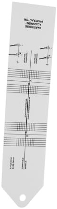 GOOHOCHY Vinyl-schallplatten Kalibrierungswerkzeug Einstellprotractor Für Plattenspieler Stylus Kalibrierung Integrierter Überhangmesser Leicht Und Tragbar Für Optimale Audioleistung Und