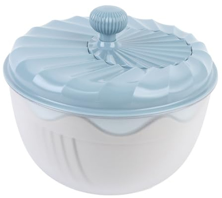 Salad Spinner with Storage Lid, Bowl and Colander, High Efficiency Multifunctional Vegetable Fruit Washer and Salad Chopper for Fresh, Crisp, Clean Salad and Produce, Easy to Use
