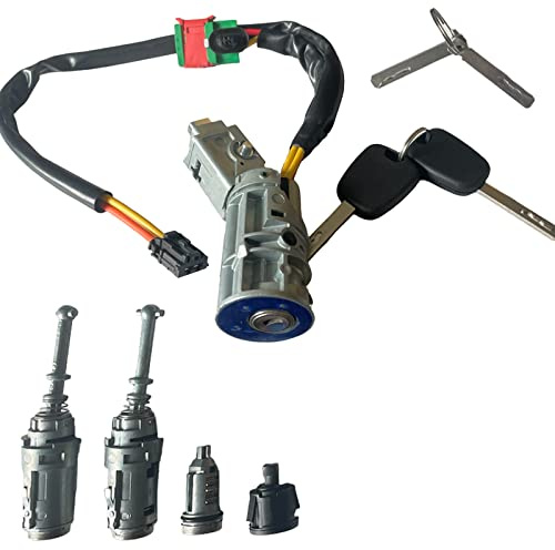 Partsline Kit Antivol Direction et Serrures de Portes compatible avec C3 I | Avec clés. Serrures de portes avant, boîte à gants et trappe à carburant. Réf. équivalentes : 4162.AG, 4162.AH