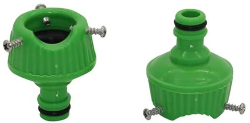 2Pcs Universal Water Faucet Adapter with Fastening Bolt Garden Watering 16-22mm Tap Pipe Snap Connector Irrigation Tube Fitting