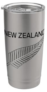 New Zealand Fern Proud Kiwi Bird NZ New Zealand Stainless Steel Insulated Tumbler