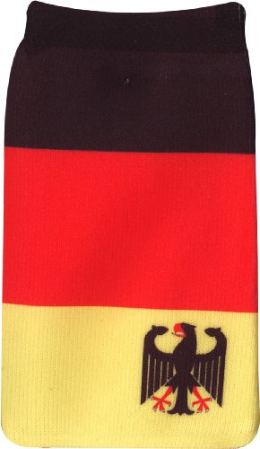 J-Straps WM2010 - Calcetín para móviles con la bandera y el escudo de Alemania