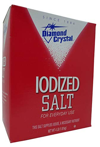 Diamond Crystal Table Iodized Salt, 4 Pound