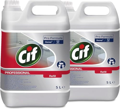 Cif Pro Formula Badreiniger, 2-in-1 Reiniger, 5L (2er Pack) Kanister