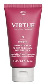 VIRTUE|Crème Un-Frizz 2 FL OZ | L'alpha-kératine élimine les frisottis | Sans sulfate, sans parabène, sans colorant, végétalienne