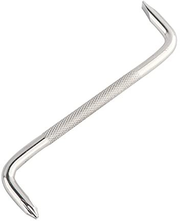 Z-förmiger Winkelschraubendreher, 6 mm Schlitz-Schlitz- und PH2-Kreuzschlitzschraubendreher.