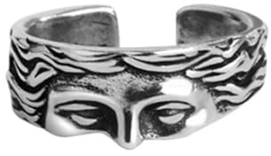 OIDIMS Vintage Venus Half Face Ring For Women Men Adjustable Personalized Open Wrap Knuckle Finger Band Rings Thumb Fashion Unique Jewelry Gift