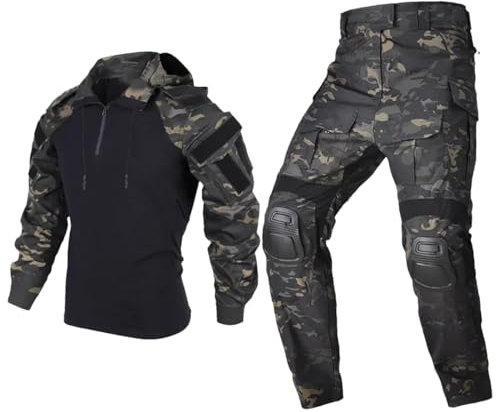 Taktische Uniform G3 Kampfhemd Hose + Polster CP Camo Airsoft Paintball Arbeitskleidung Militärische Kampfuniform