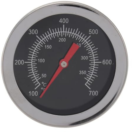 VINTORKY 1pezzi Termometro Barbecue in Acciaio Inossidabile Bimetallico Piccolo Indicatore Temperatura Forno Per Cucina e Grigliate Leggero e Affidabile Per Uso Domestico e Ristorante