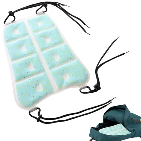 Body Ice Pack, verstellbarer Eisbeutel mit Seil, tragbare Sommerkühlweste, faltbare Körperkühlweste für Gartenarbeit, Arbeiten, Radfahren