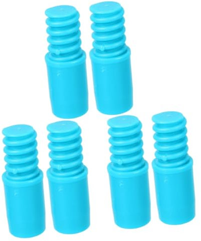 PRETYZOOM 6pcs Broom Handle Threaded Tip Replacement Plastic Extension Pole Adapter Repair Kit for Mop Easy Installation