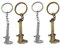 LiJuanWang Portachiavi,4 pezzi Portachiavi con a Corsoio Mini strumento portachiavi,calibro a corsoio portachiavi,strumento esterno gadget multiuso regalo,regalo per uomini e donne