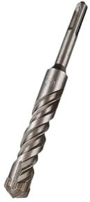 1 Uds. Broca de impacto, taladro de Martillo eléctrico cruzado, mango redondo, taladro de Martillo eléctrico de doble espiral, taladro de pared de cemento y hormigón(20mm,210mm)