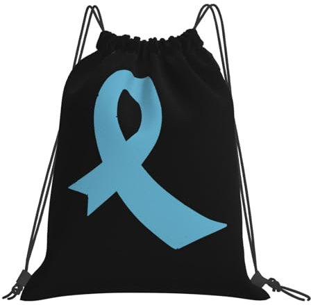 Unisex Beutel Zum Bemalen 36X42Cm Prostatakrebs-Bewusstsein Amerika Flagge Hellblaues Band Turnbeutel Mit Kordelzug Multifunktionaler Gym Bag Für Erwachsene, Outdoor, Schule