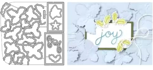2025 Neue Weihnachtstag Klar Stempel Und Metall Schneiden Sterben Set, Für DIY Scrapbooking Handwerk Allerheiligen Geburtstag Grußkarte Feiertage (M3439-stempel und Stanzformen Set)