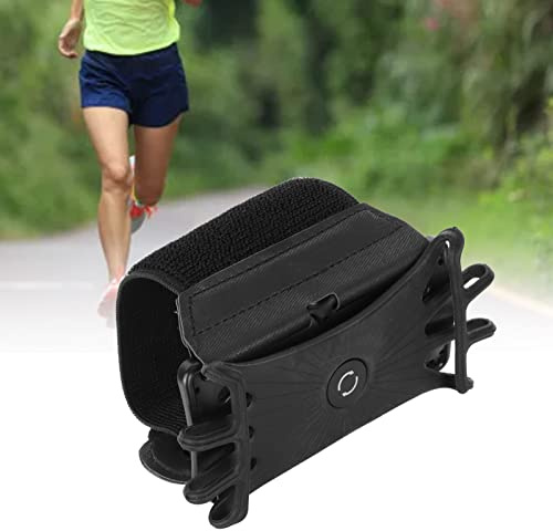 Fascia da braccio per telefono da corsa girevole a 180 gradi per escursionismo, ciclismo, passeggiate, smartphone regolabili in silicone elasticizzato saldamente fisso attività sportive