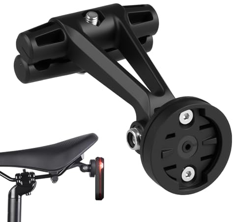 Fahrradsattel Halterung für Garmin Varia RTL515 Halterung RTL510 RVR315 TL300, Action Cam Mount Kompatibel mit GoPro DJI Xiaomi, verstellbare Radar Rücklichthalterung aus Aluminium