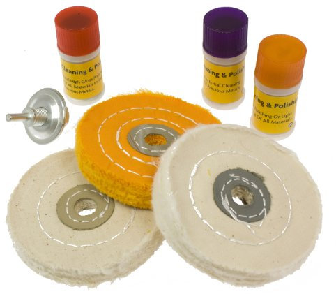 Toolzone 7pc Cleaning And Polishing Set (Wheels And Compounds)