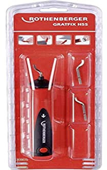 Rothenberger Entgrater Gratfix mit Entgraterklingen Nummer 1 / 2 / 3, 1 Stück, 21651