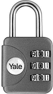 Yale kombinationslås, 28 mm, grå