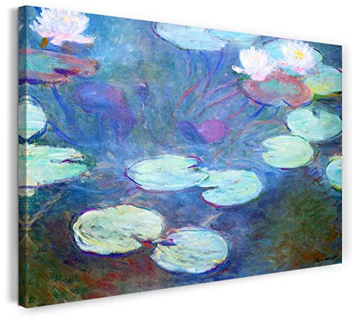 Printed Paintings Leinwand (60x40cm): Claude Monet - Seerosen pink
