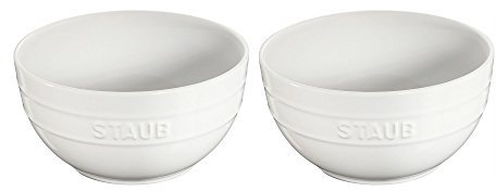 STAUB 40511-550 Universal Schüssel-Set, Keramik, Weiß