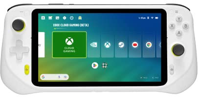 Logitech G Cloud Gaming Handheld, Portable Gaming Console with Long Battery Life, 1080P 7-Inch Touchscreen, Lightweight Design, Xbox Cloud Gaming, NVIDIA GeForce NOW, Google Play - UK plug - White