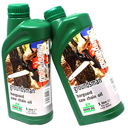 Rock Oil - 2 litres Groundsman Barguard Non-Fling Chainsaw Chain + Bar Oil