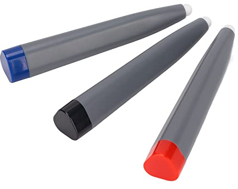 Stylet pour écran Tactile, 3 pièces Universel pour Tableau Blanc interactif, Pointe Caoutchouc Disque Transparent, Crayon de précision pour Enseignant, Dessin, Prise de Notes