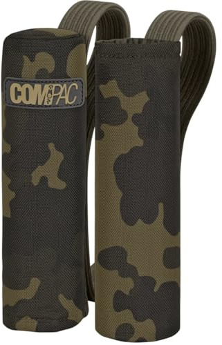 Korda Compac Elastischer Ruten-Spitzenschutz & Handteilschutz Dunkles Tarnmuster – Gepolsterte Tip & Butt Protectors für Karpfenruten Transportschutz – Robustes Militär-Gewebe