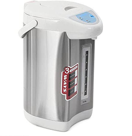 ANSNOW Hervidor Termopot de Acero Inoxidable de 4L - Dispensador de Agua Caliente con Tanque de Agua con Control de Botón Termo para Escuela, Hogar, Oficina, Hotel | 750 W Eficiente, Duradero Y Conv