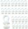 100 Piezas Deslizador de Riel de Gancho de Cortina Deslizante,Ganchos deslizantes,Riel de Cortina, Cortina, Cortina de Puerta y Ganchos de Cortina de Ducha