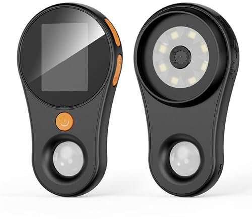 Makro-Digitalmikroskop, 500-fache Vergrößerung, Tragbare Handlupe, Fester Fokus, 2-Zoll-Farbbildschirm, 2 MP, 1920 X 1080 P, 8 LED, Taschenmikroskop für OS X (Black)