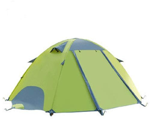 Familien-Campingzelt für 4 Personen, doppellagig, wasserdicht, mit abnehmbarem Regenfliegen, einfacher Aufbau für Rucksackreisen, winddicht und UV-beständig