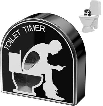Zeripikfoasp Clessidra da 5 Minuti, Creativa Clessidra per WC, Toilet Timer per Sabbia, Timer per Spazzolare i Bambini, Decorazione per la Casa Giardino,Regali Divertenti per Uomini Marito Papà
