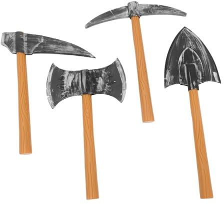 minkissy 4pezzi Picconi Per Cosplay Halloween Oggetti Per Spettacoli Teatrali Piccone Per Costume Accessori Per Performance