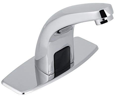 Grifo de agua con sensor automático sin contacto, grifo de cocina y baño con caja de control y cubierta de agujero para higiene y comodidad