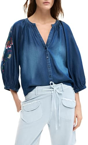 Desigual Chambre Blouse, Azul, XL Women's