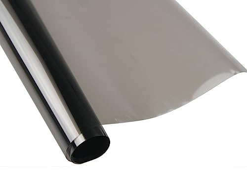 Lamina Solar Coche Homologada Rollo de película tintada for ventana de coche, color negro, 300 cm x 50 cm, for tintado de vidrios de ventanas de automóviles, hogares, protección solar de verano, pelíc