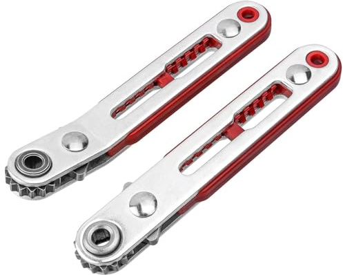 Gasea 2pcs Mini Ratchet Wrench Screwdriver Set, Flat Head & Elbow Head Offset Ratcheting Screwdriver Tool for Tight Spaces, Compatible with 1/4 Hex Shank Driver Bits & Sockets