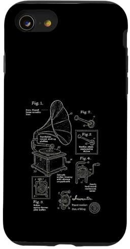 Insegnante di musica brevetto grammofono Custodia per iPhone SE (2020) / 7/8