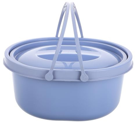 Zerodeko Portable Toilet Bucket with Lid and Dual Handles for Adults Thickened Travel Potty Seat for Camping Home Use Odor Prevention and Easy Portability