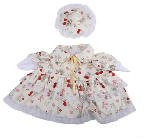 Veranda-Gänse-Kostüm mit Frühlingsgarten-Thema, lebendige Drucke, hochdichtes Polyester und abnehmbarer Strohhut für Garten oder Gebrauch (große Krempe), 58 cm