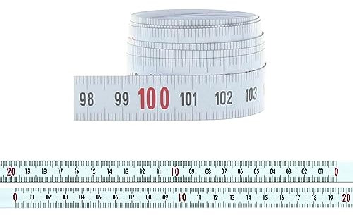 hedue® Cinta metrica adhesiva 2m - Cinta métrica autoadhesiva, de izquierda a derecha