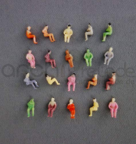 Archifreunde 100 sitzende Figuren für Modellbau 1:200
