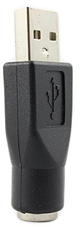 SANOXY PS/2 Female to USB Male Adapter-Replacement PS/2 Keyboard to USB Adapter - M/F (Black)