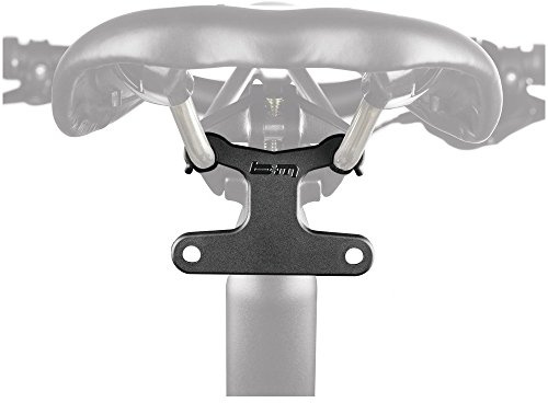 Busch & Müller 427SHKA Halter für Rücklicht am Sattelgestel Montageabstand 50mm, schwarz (1 Stück)